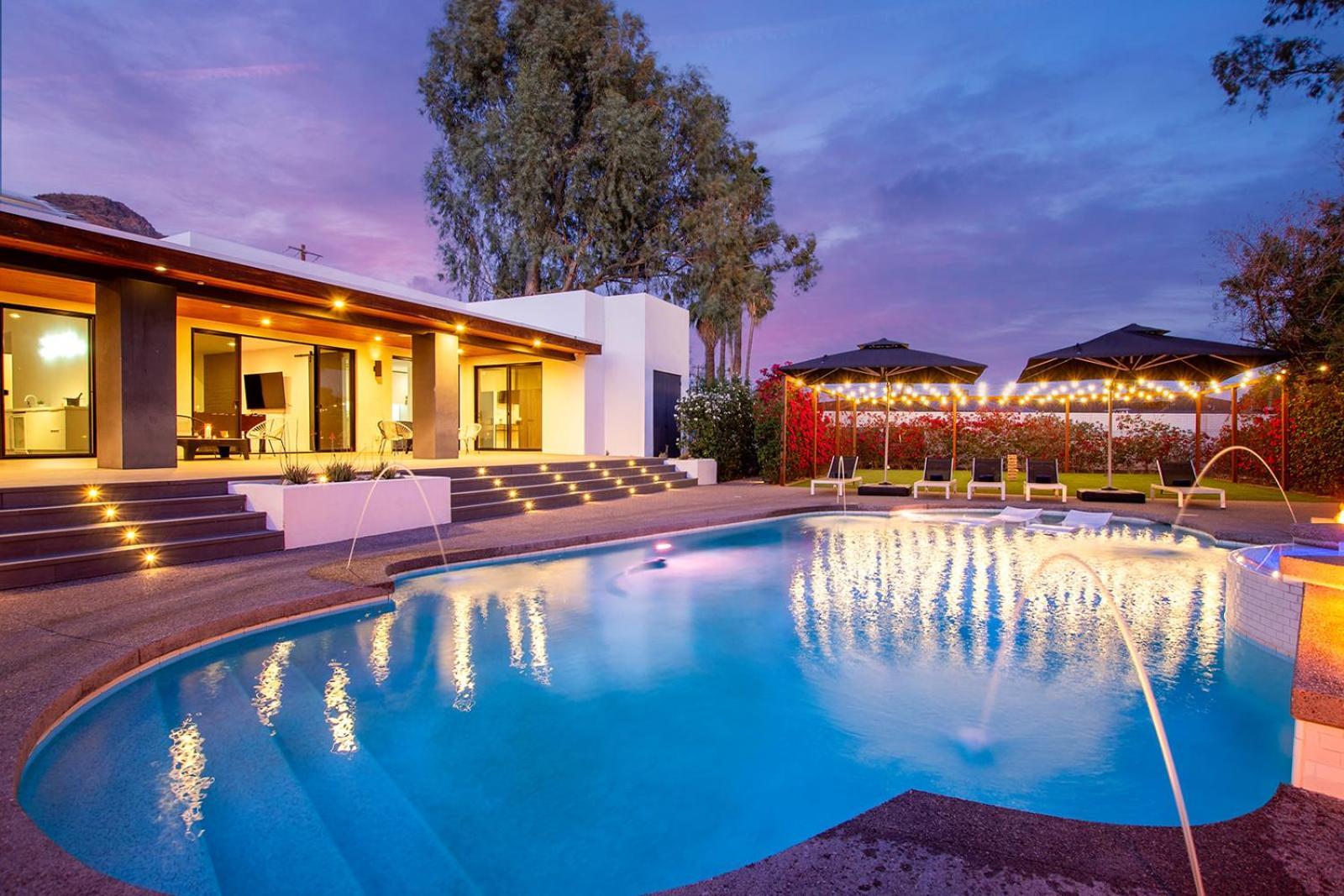 Luxury Micro-Resort, Theater, Sauna, Heated Pool Phoenix Exterior photo